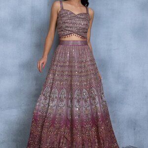 House of Indya Embellished Lehenga Set